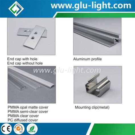 Edge Lit Aluminum Led Profile For Led Strip Up And Down Alu Led