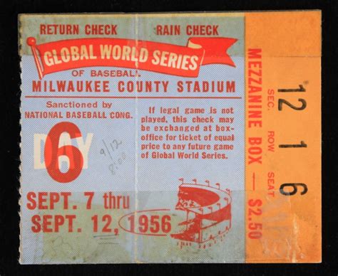 Lot Detail Milwaukee Braves Vs New York Yankees World Series