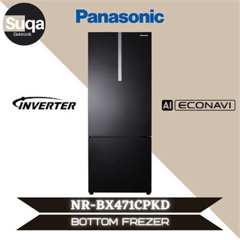 Jual Panasonic NR BX471CPKD Kulkas 2 Pintu Bottom Frezer Inverter 465 L