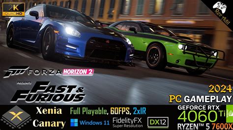 Forza Horizon 2 Fast Furious PC Gameplay Xenia Canary Playable