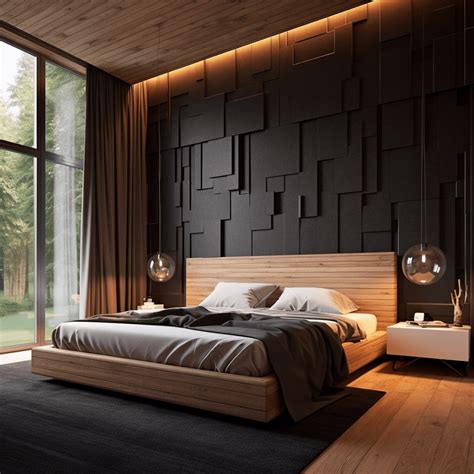 Chambre noir et bois 9 idées pour créer un style tendance