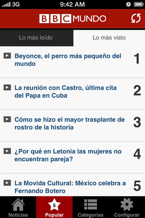 Aplicación De Bbc Mundo Todoapps