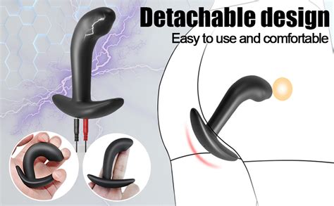 Amazon MFMYEE Electric Shock Soft Silicone Plug Butt Plug Dildo Multi Frequency Electric