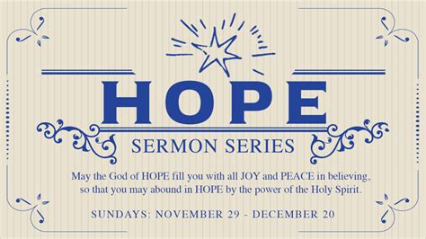 Hope Sermon Series | Carlisle PA UMC