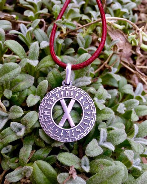 Gebo Rune Pendant Sterling Silver Gebo Rune Necklace Viking Etsy