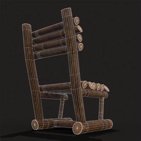 Rustic Log Chair - FlippedNormals