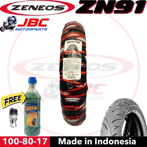 Zeneos Zn Motorcycle Tire Gulong Tubeless Free Tire Sealant And Pito