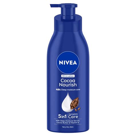 Nivea Cocoa Nourish 400ml Body Lotion With Deep Moisture Serum 48 H Moisturization With Cocoa