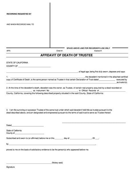 Affidavit Of Successor Trustee Form Maricopa County 2024