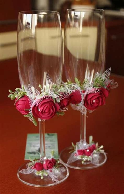 Pin by Nilgün Oktay on KAVANOZ ŞİŞE Wedding wine glasses Bottle