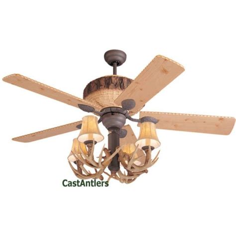 Rustic Lodge Ceiling Fans - Antler Ceiling Fans | CastAntlers | Ceiling fan, Rustic ceiling fan ...