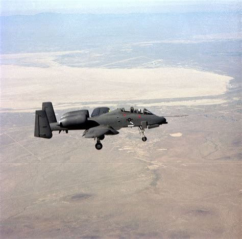 Right Side View Of An A Thunderbolt Ii Aircraft With Landing Gear