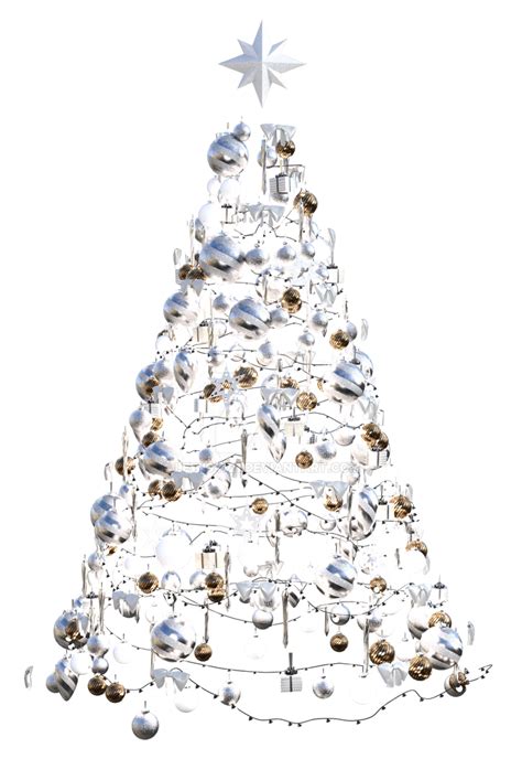 Silver Christmas tree decorations, png overlay. by lewis4721 on DeviantArt