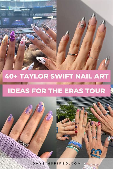 40 Taylor Swift Nail Art Ideas That Are Perfect For The Eras Tour Taylor Swift Nails Nail