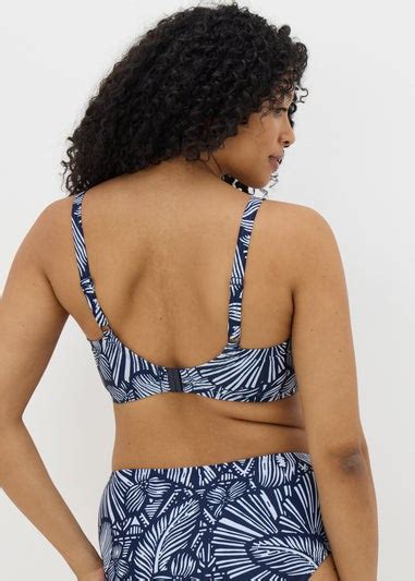 Navy Floral Midi Bikini Bottoms Matalan