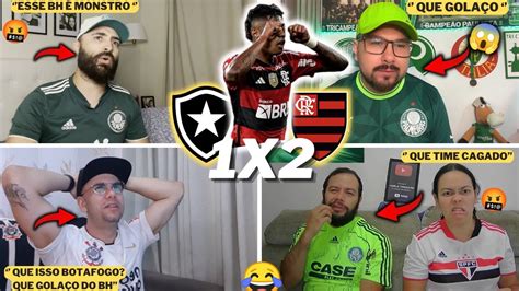 REAÇÕES DOS RIVAIS SECANDO O MENGÃO BOTAFOGO 1X2 FLAMENGO CAIU NO