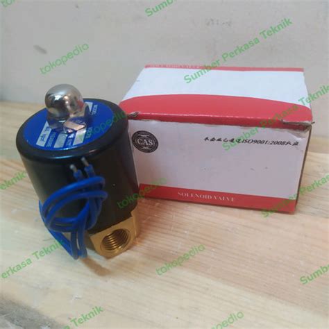 Jual Solenoid Valve Kuningan Drat 1 8 Inch 220V 24V Normal Close