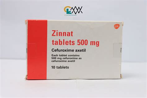 Zinnat 500mg tabs| Cefuroxime [price per tab] - Cross-Link Pharmacy ...