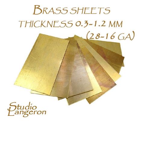 Brass Sheet Metal - Etsy