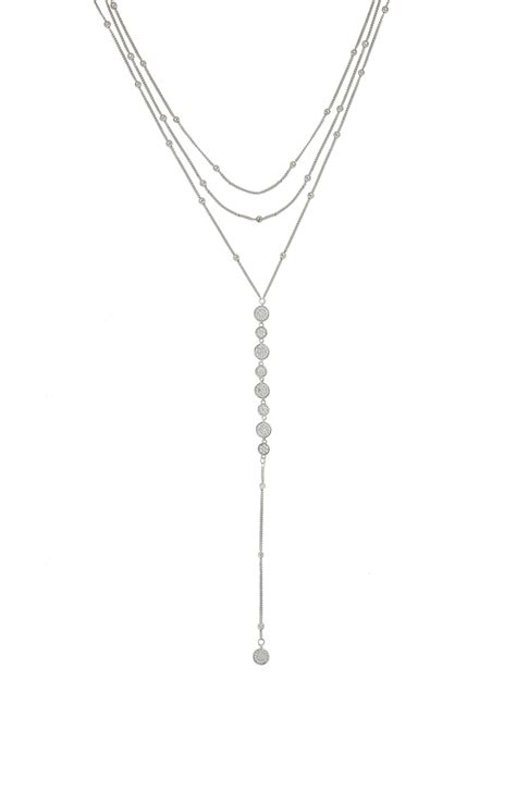 Buy Ettika Triple Layer Y Necklace Gold At 25 Off Editorialist