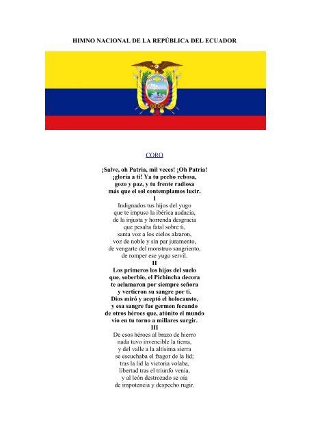 El Himno De Ecuador