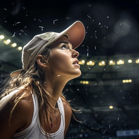 Premium Photo A Woman Wearing A Hat That Says Quot Shes Wearing A Hat