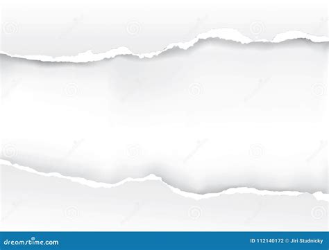 Fondo De Papel Rasgado Blanco Ilustraci N Del Vector Ilustraci N De