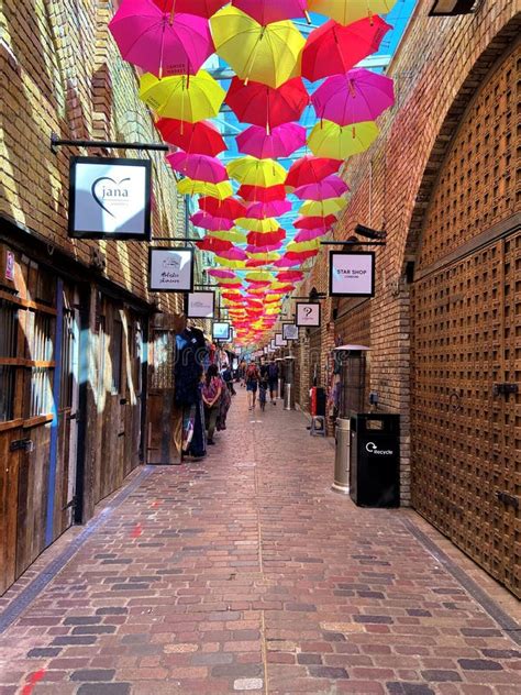 Camden Market with Colourful Umbrellas, London, United Kingdom ...