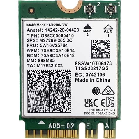 Carte Wifi Ax Ngw Module Intel Wifi E Ac Ax Wifi E Volutif