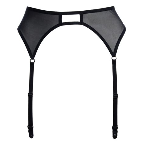 Black Mesh Garter Belt Flash You And Me Lingerie