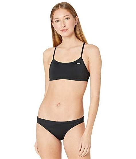 Nike Essential Racerback Bikini Set Black LG Walmart