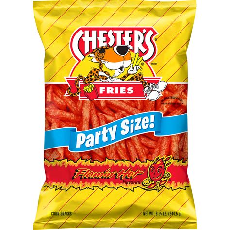 Chester S Fries Party Size Flamin Hot Flavored Corn Snacks Smartlabel
