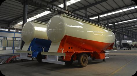 Cement Bulk Carrier Tank Trailer 50 Mt Bulk Powder Material Tanker