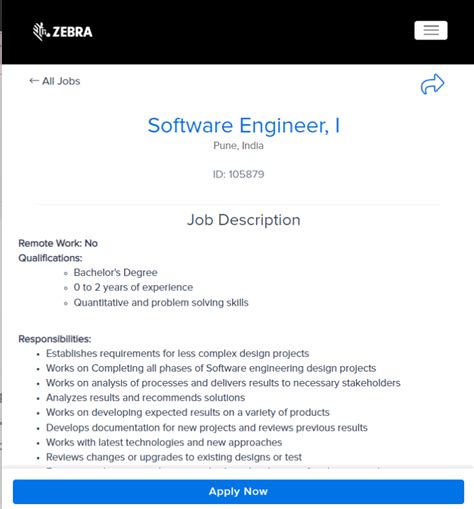 Zebra Recruitment 2024 Hiring Software Engineer Bachelors Degree Apply Today W3hiring