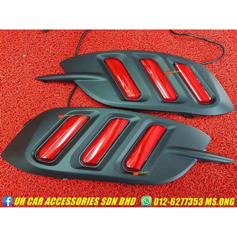 Honda Civic Fc Mustang Led Rear Bumper Reflector Lamp Lampu