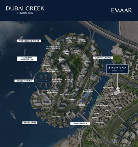 Savanna By Emaar At Creek Beach Dch Dubai Master Plan