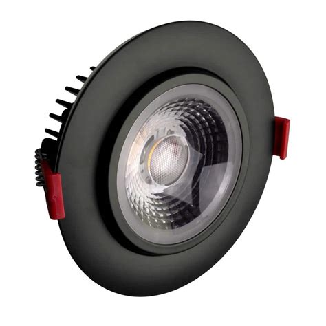 Nicor 4 In Black 4000k Remodel Ic Rated Recessed Integrated Led Gimbal