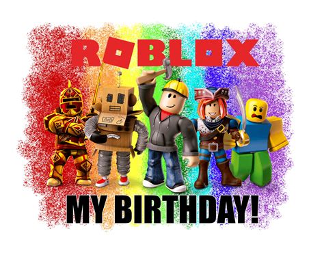 Roblox Birthday Png Roblox Birthday Svg Get 3 Designs Happy