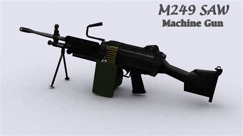 maya m249 saw machine gun