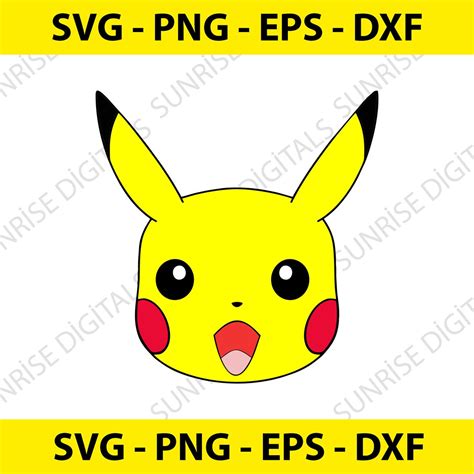 Pika Svg Poke Go Svg Poke Go Svg Svg Cut File For Cricut Eps Dxf Png