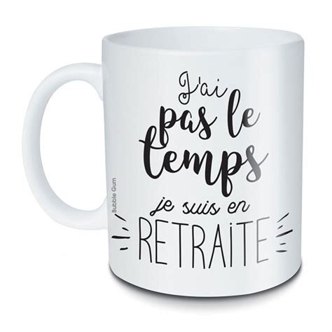 Bubble Gum mug je suis en retraite Idées cadeaux Mugs et