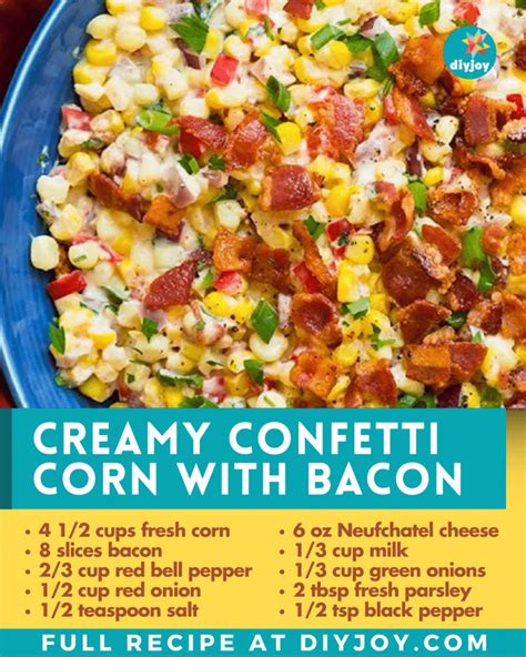 Creamy Confetti Corn With Bacon