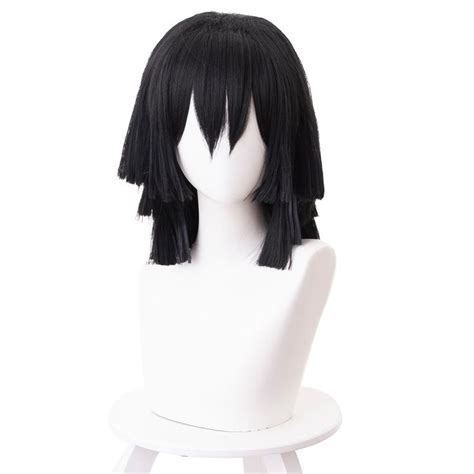 Demon Slayer Iguro Obanai Cosplay Wig Cosplay Wigs Wigs Wig Hairstyles