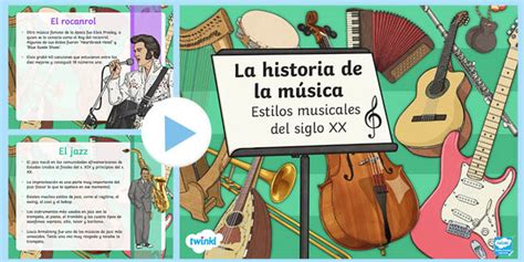 Presentaci N Estilos Musicales Del Siglo Xx Teacher Made