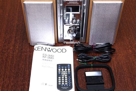 Yahooオークション Kenwood Es3md Cdmdtuneramp ミニコンポ ス