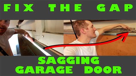 How To Fix Gap At Top Of Garage Door