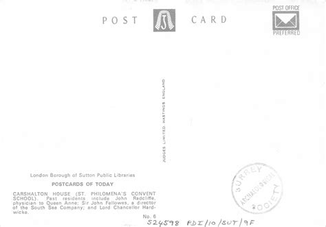 S24598 Carshalton House | Surrey Archaeological Society