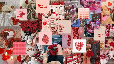 Valentines Day Laptop Collage Wallpapers Wallpaper Cave