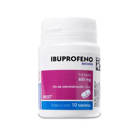 Ibuprofeno 800 Mg 10 Tabletas Farmacias Similares® Tienda Online