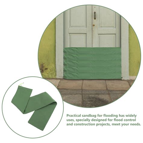 4 Pieces Flood Control Sandbags Prevention Barriers Flexible Easy-to-use Protection for Flooding ...